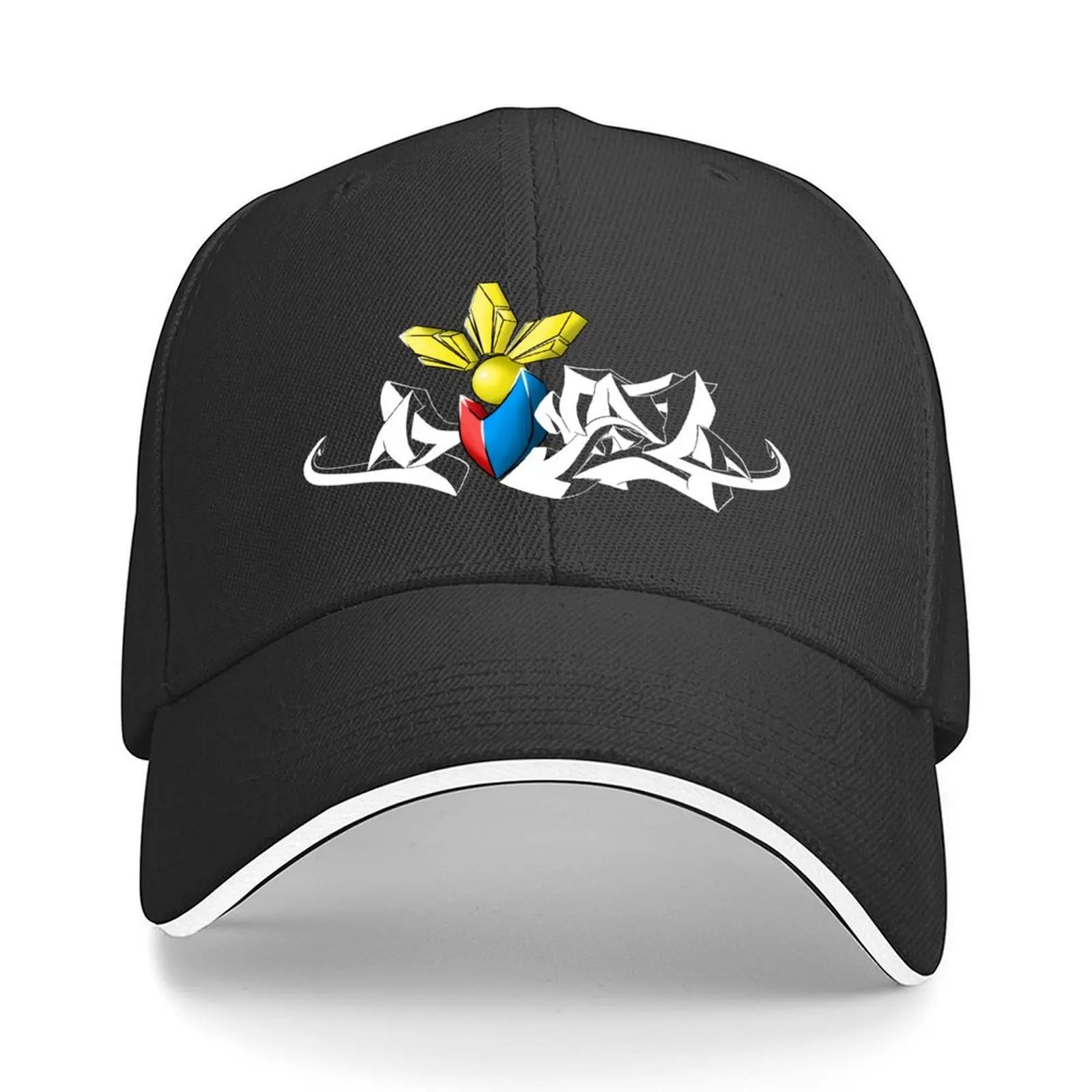

Pinay (slang word for Filipino girl) with a PI flag design pt2 Baseball Cap Luxury Cap Men Golf Wear Women's