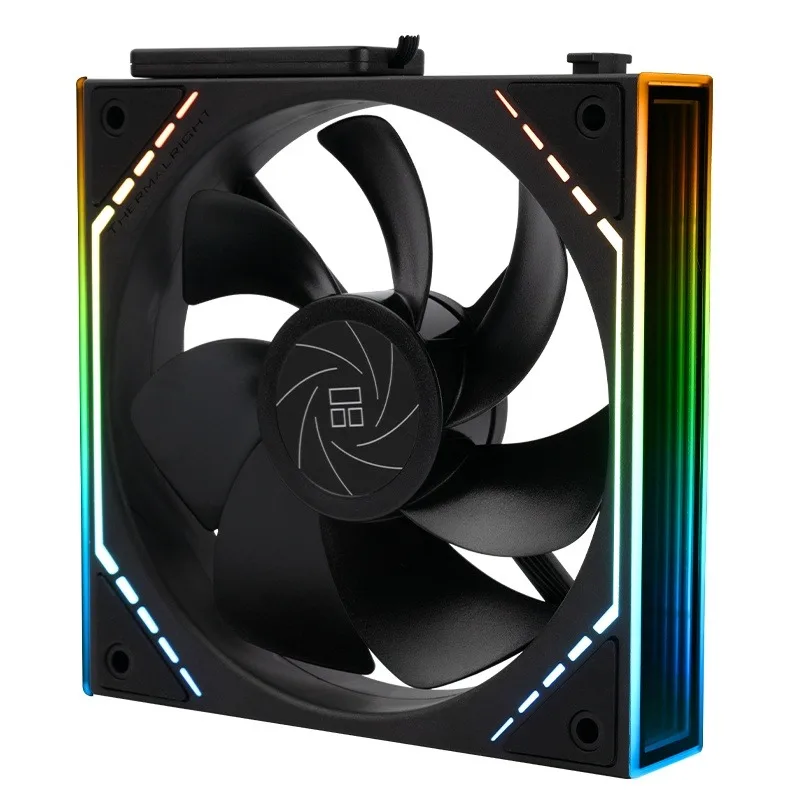 Thermalright TL-M12QR X3 120mm ARGB CPU ファン ARGB ライト効果無限ミラーケースファンクーラー 4pin PWM PC 反転ファン
