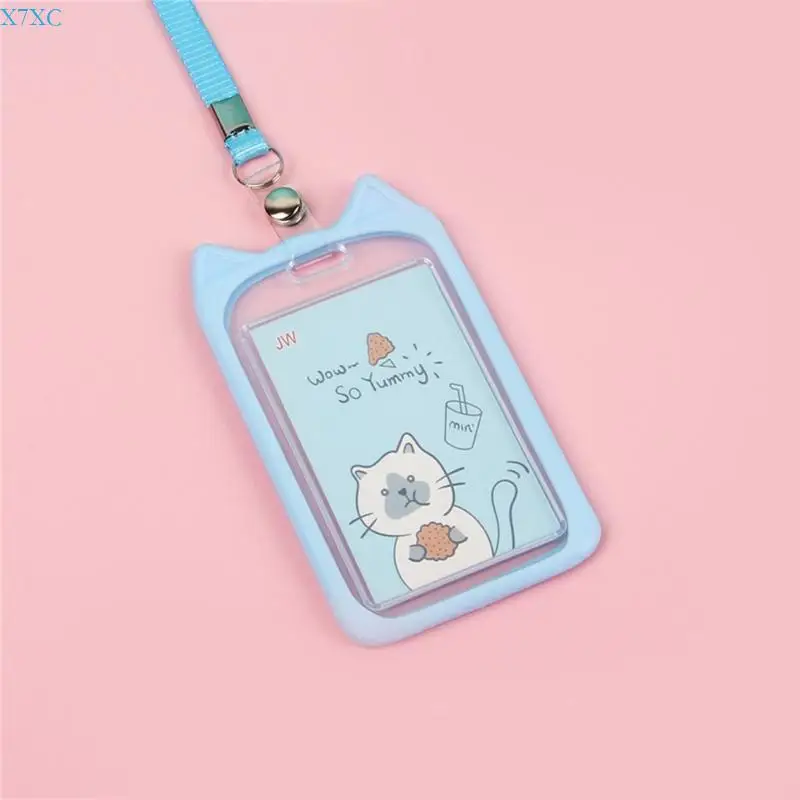 X7XC Trendy Ear Silicone Card Holder Sleeve Keep Your Cards Safe and Fashionable