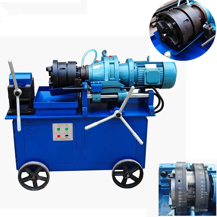 Bar Peeling Machine 3 Roller Plate Thread Rolling Machine 650kn Hydraulic Thread Rolling Machine customized view 2