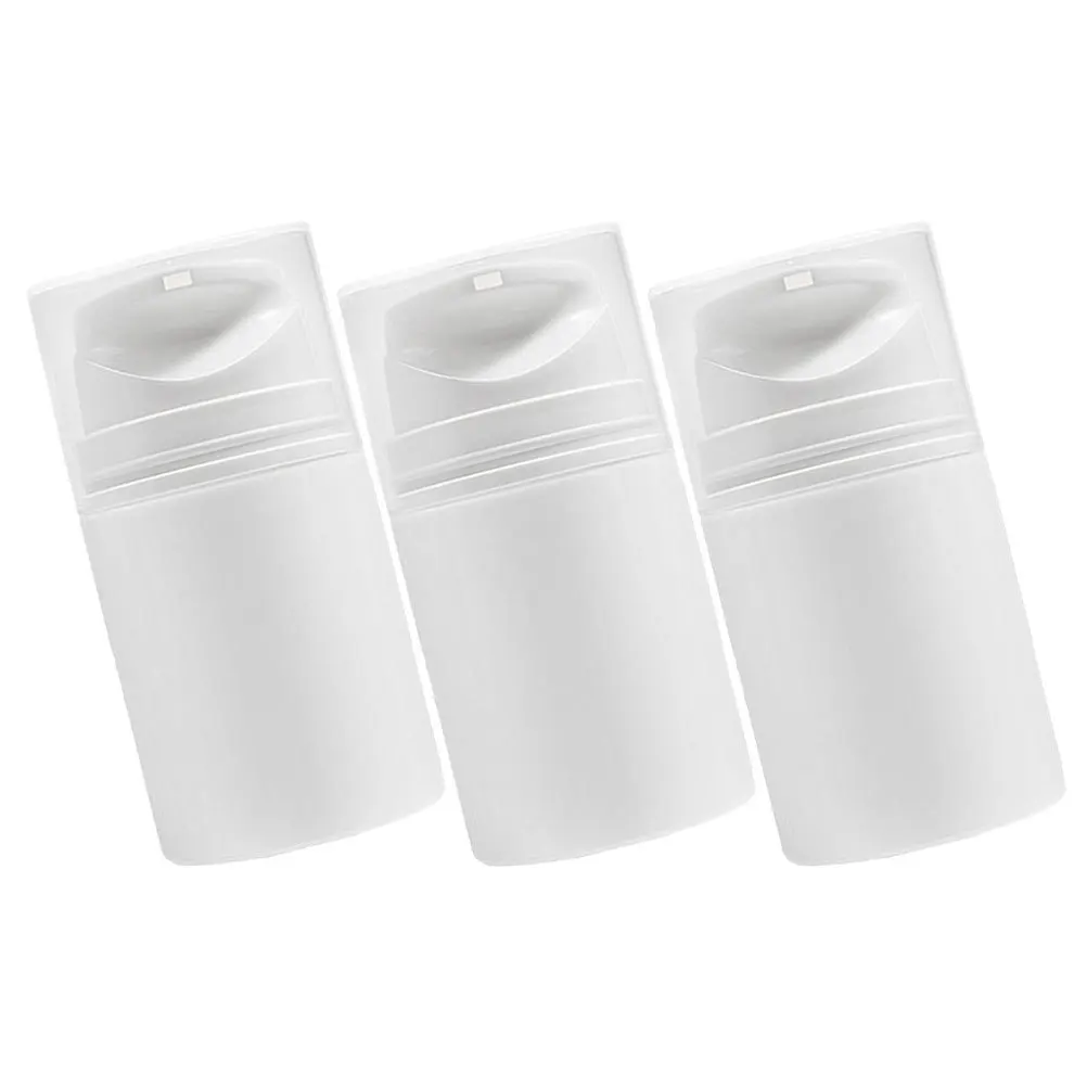 3pcs Empty Airless Pump Bottles Refillable Plastic Vacuum Press Containers For Travel Lotion Sub Bottles Portable