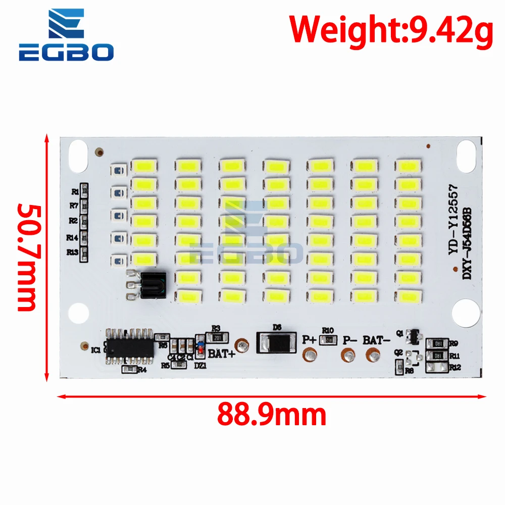 1~10PCS 25W 40W 60W 100W LED outdoor solar energy 5730 high brightness bead light  integrated light source light panel contro