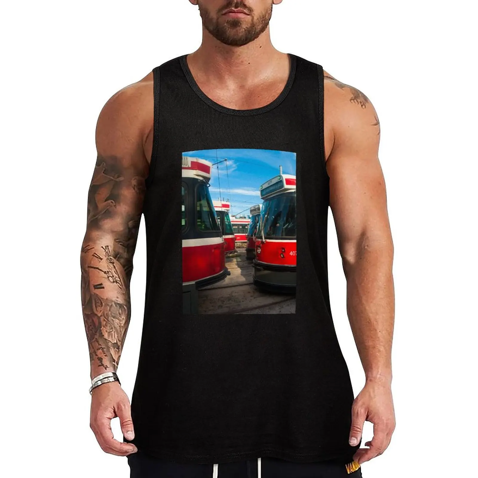 Bumper To Bumper Traffic Tank Top Men's summer vest T-shirt for fitness