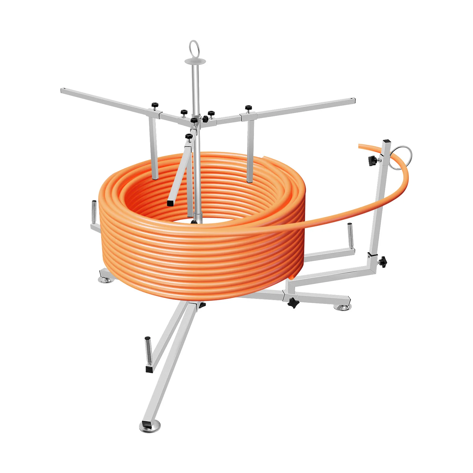 

Диспенсер для трубной катушки, нагрузка 200 кг, длина трубы 600 м, регулируемый, 3-скоростной, 75-100 см, оцинкованная железная конструкция