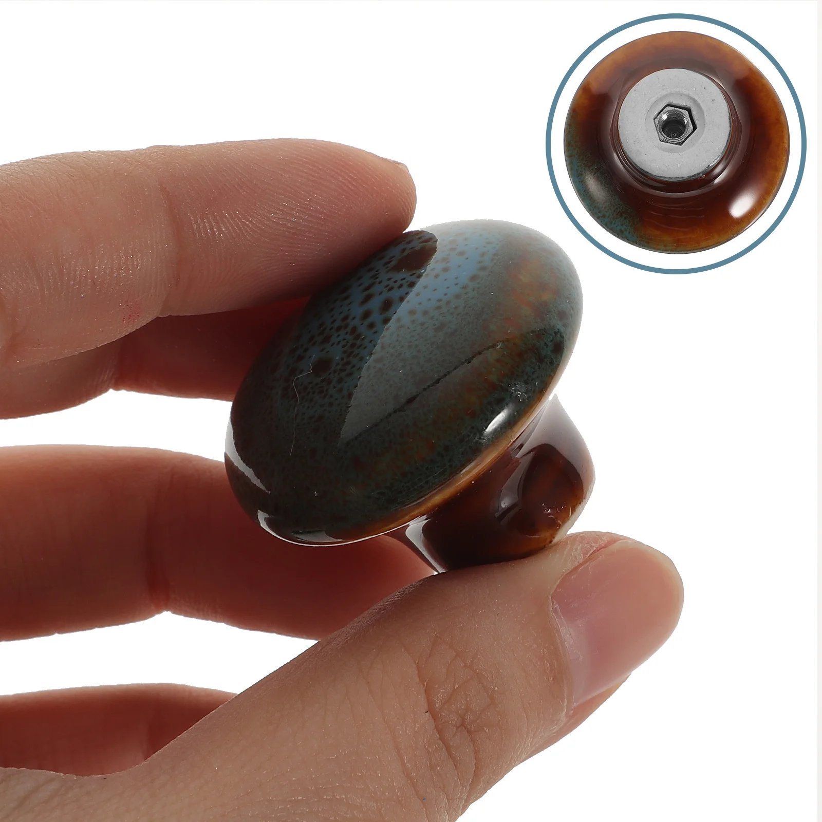 

6Pcs Ceramic Furniture Knobs Children's Room Decorative Handle Drawer Pull Cabinet Pulls Kitchen Dresser Closet Door Knobs