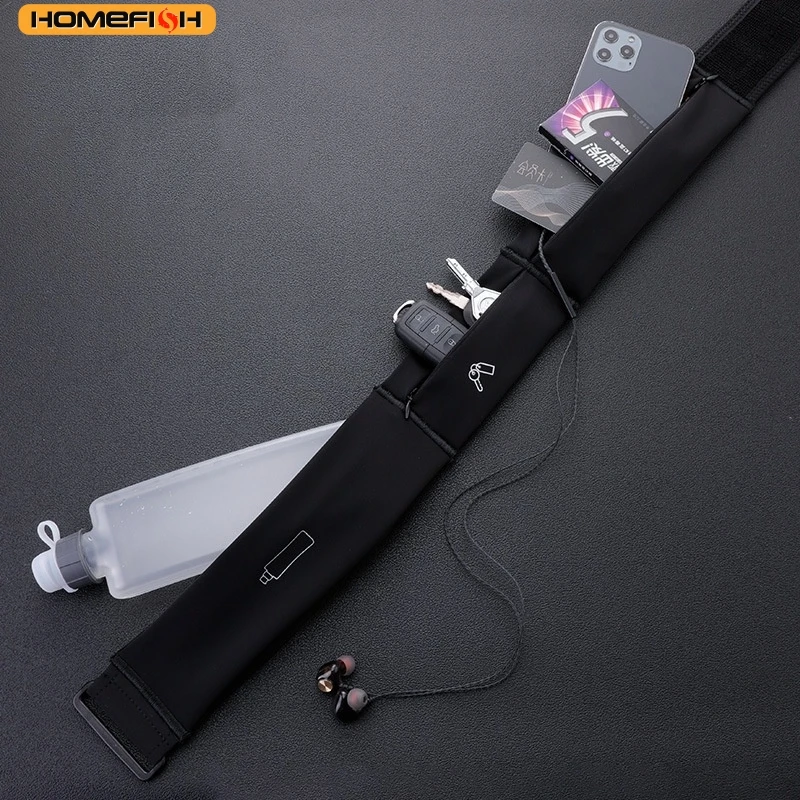 HOMEFISH Outdoor Sports Waist Bag Fitness Running Waist Bag Waterproof And Anti-theft Mobile Phone Storage Bag Close Fitting image 3
