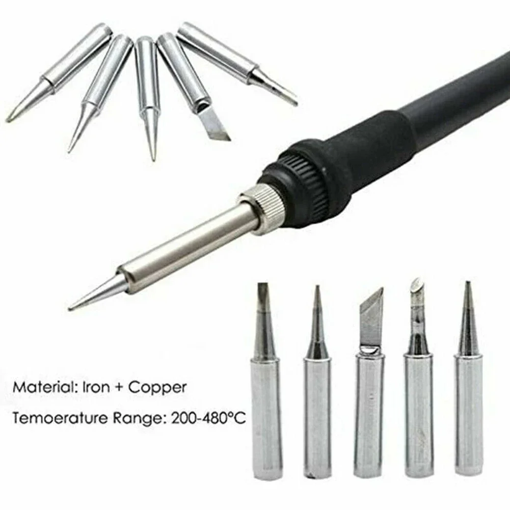 High Quality Practical Useful Brand New Soldering Iron Tip 900M-T 878D 10pcs 200°～480° 852D 900M 900M-T Series