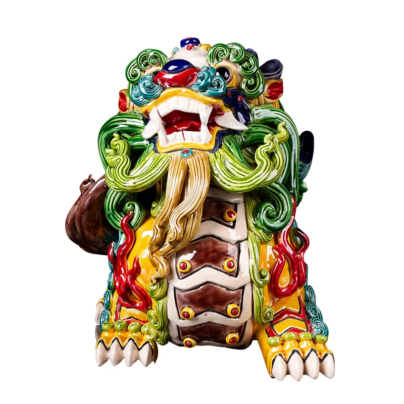 Ceramic Lucky Nafu Colorful Pixiu Gift Ornament Collection