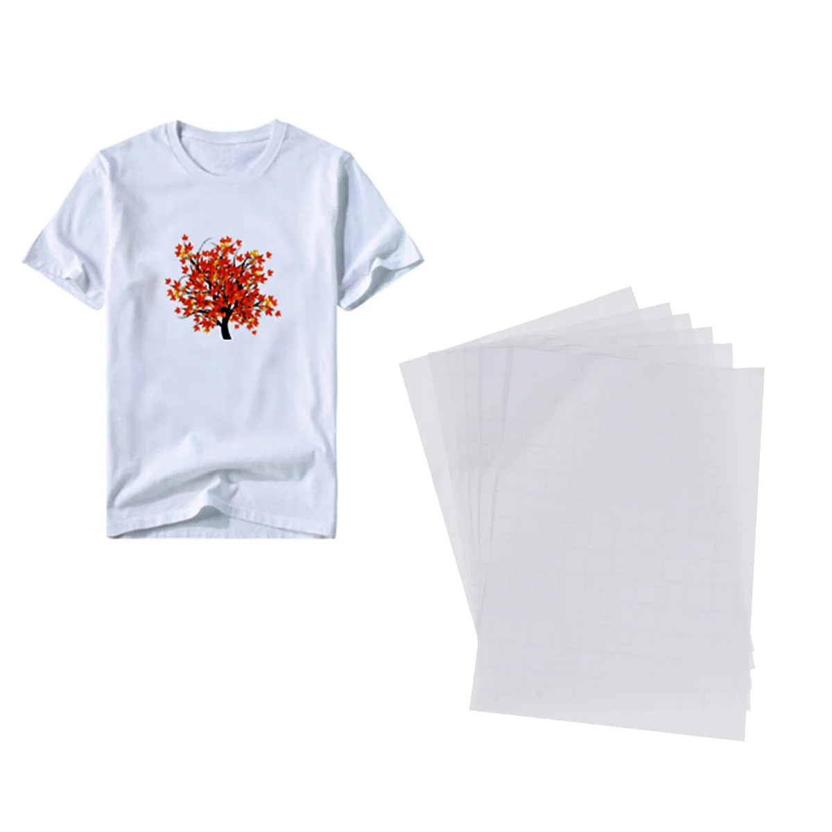 

5 PCS Heat Transfer Paper DIY Decal Matte Thermal Sublimation A4 Dedicated