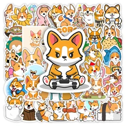 Kawaii Cartoon Corgi Dog Stickers Pet Doodle DIY Kids Toys Gift Decorative Decal for Laptop Phone Scrapbook Luggage Waterproof