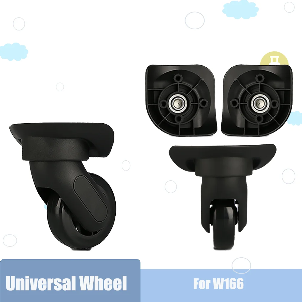 

W166 Universal Double Ball Bearing Wheels For Suitcase Luggage Trolley Replacement Part