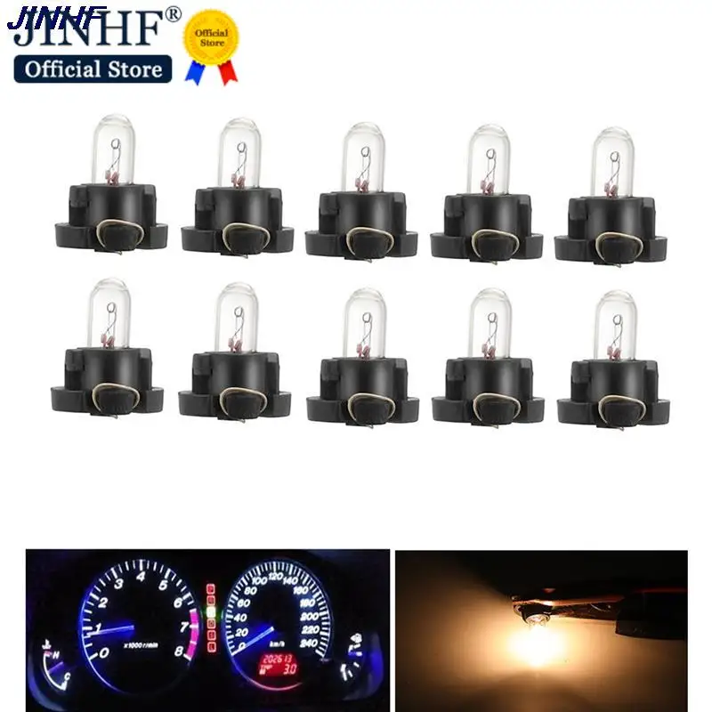 New 5Pcs Super Bright Canbus T3 T4.2 Led Bulbs Car Interior Lights Wedge Dashboard Warming Indicator Lamp Auto Lamps 12V