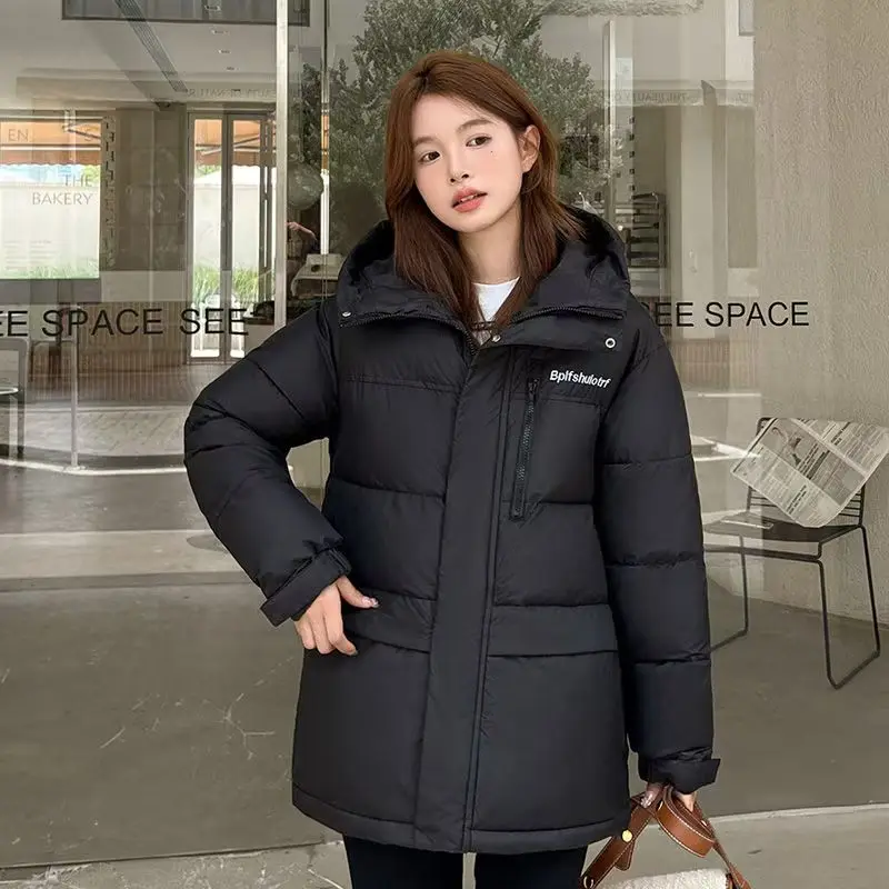 In 2024 The New Cotton-padded Jacket Down Cotton-padded Jacket Cotton-padded Coat Thickened Warm Winter Students Loose Bread Top