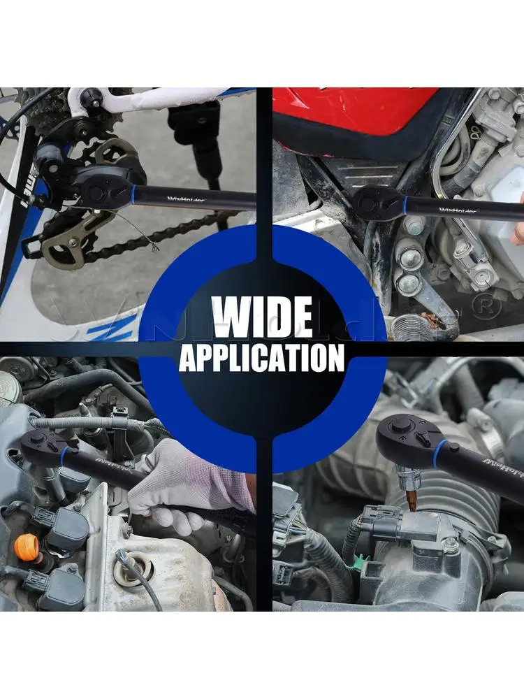 AliExpress NONE 3Pcs 1/4" 3/8" 1/2" Drive Torque Wrench Set 2–230Nm Square Drive Torques Key Professional Bicycle Automotive Repair Tool Kit