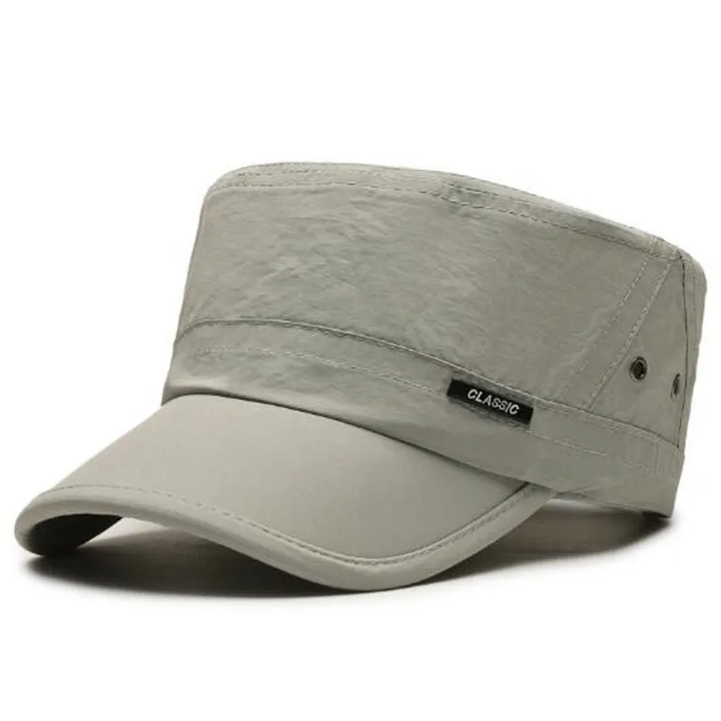 Caps planos militares masculinos, boné esportivo casual, chapéu de golfe, camping, protetor solar, pesca, chapéu da marinha, simples, outono, frete grátis