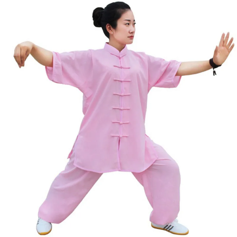 Tai Chi clothing cotton and silk clothings summer martial arts practice  morning exercise performance Clothing