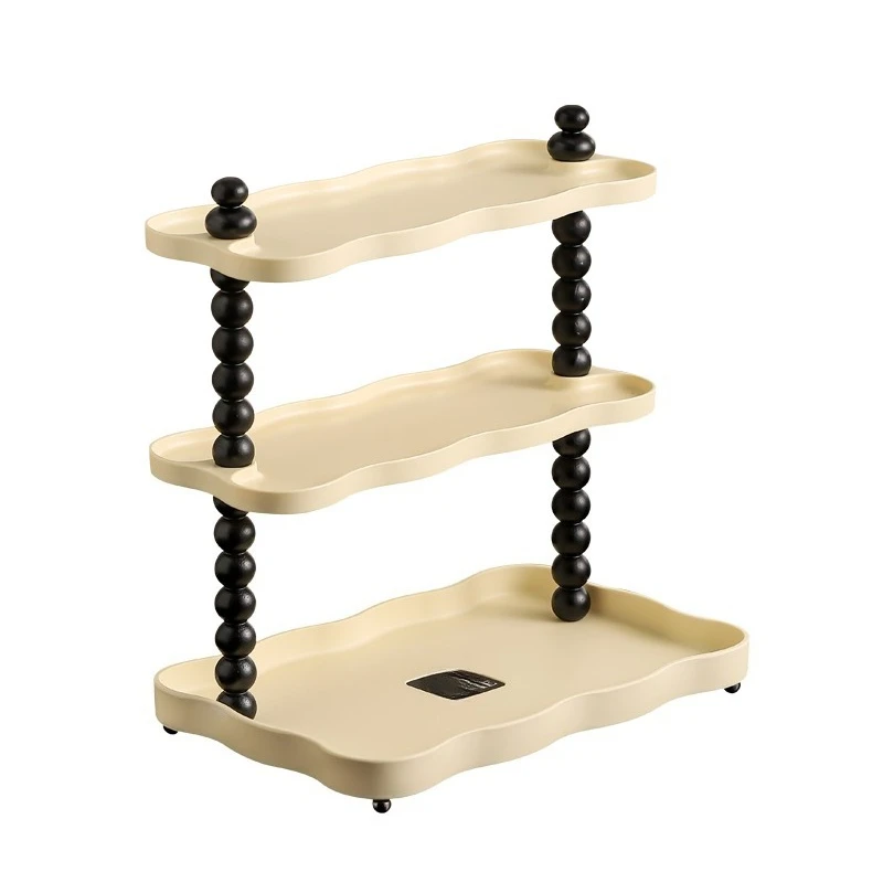 Multi-tier Desktop Storage Rack, Bathroom Counter Organizer, Double Layer Holder for Toiletries & Fragrance