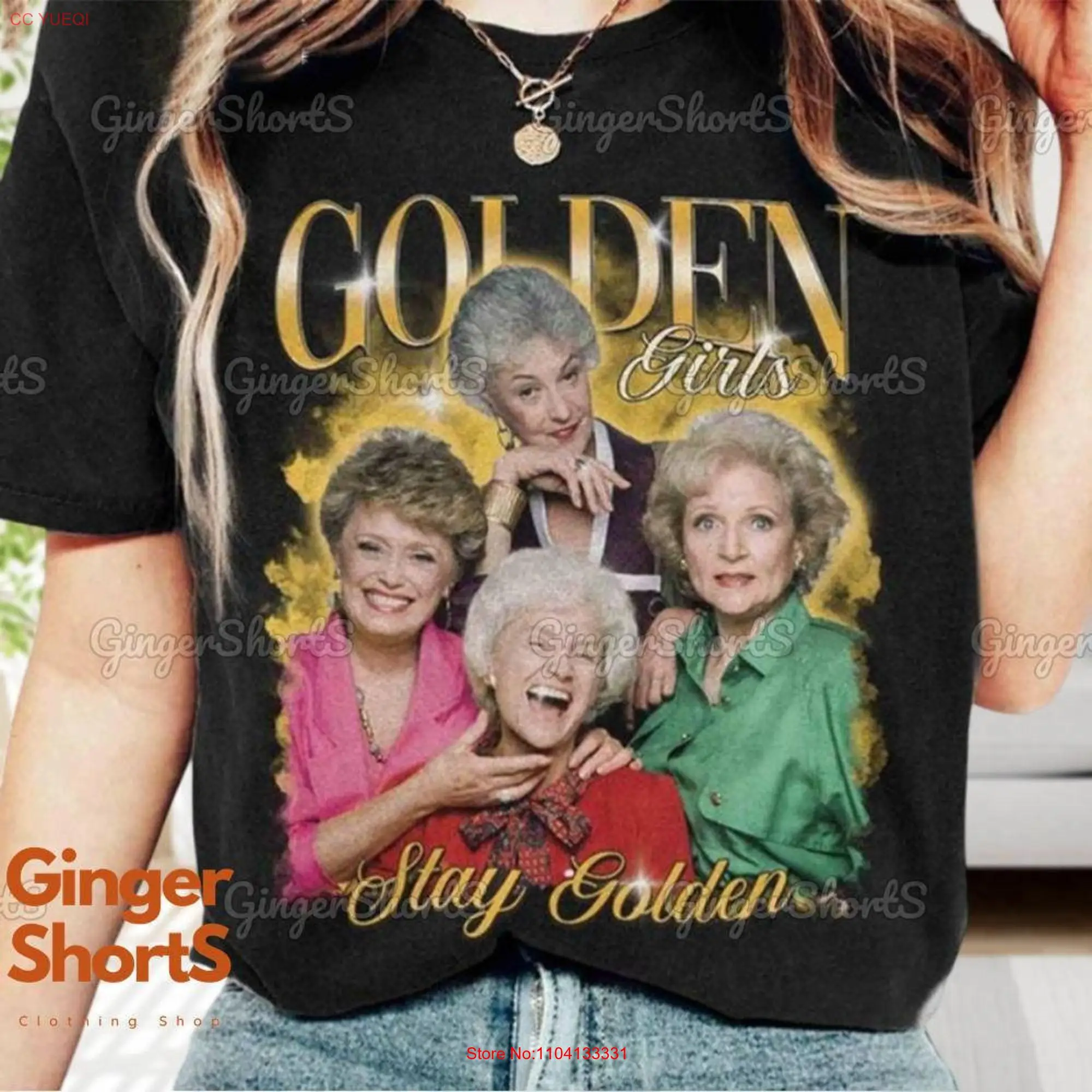 Golden Girls Thug Life T Shirt The Stay Fan 80s TV Sitcom long or short sleeves