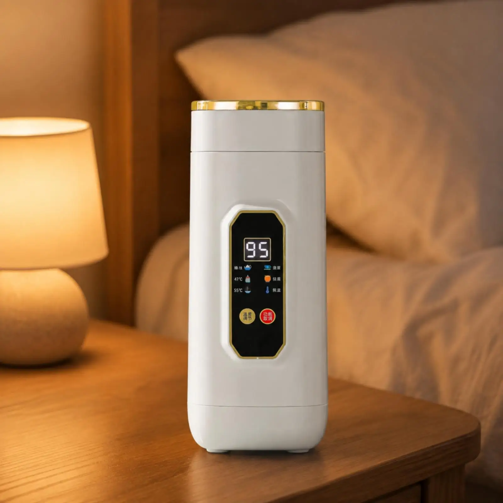 Electric Heating Kettle Bottle with Digital Touch Display for Boiling Water and Simmering