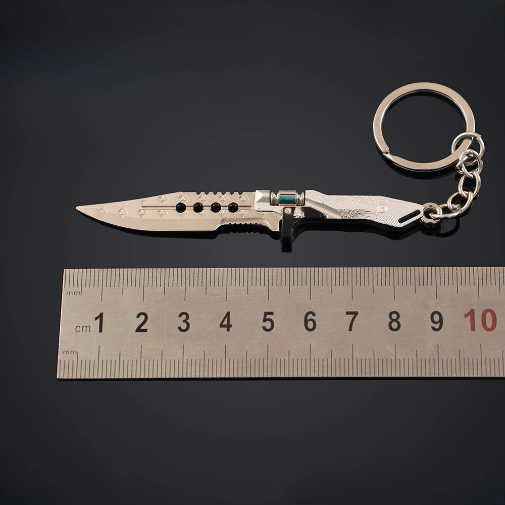 Arena Breakout Chinese Game Peripherals Mini Winter Knife Metal Craft Model Keychain Collectible Backpack Key Ring Gift Boy Toy