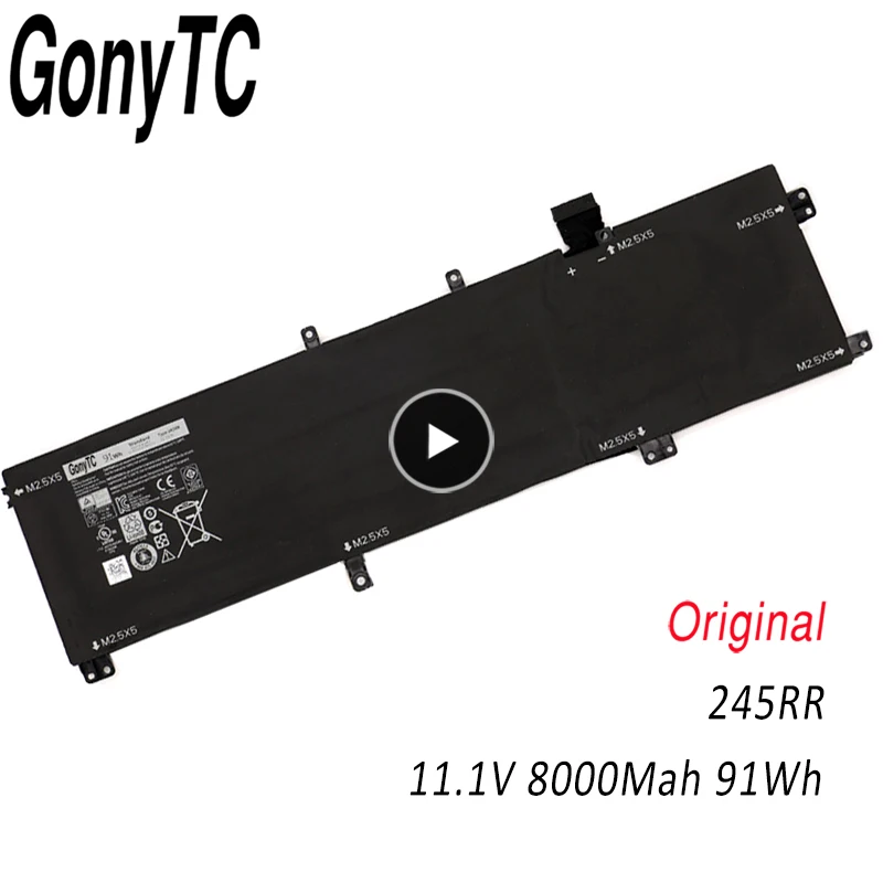 

11.1V 91WH 245RR Laptop Battery for Dell XPS 15 9530 9535 For Precision M3800 TOTRM H76MV 7D1WJ