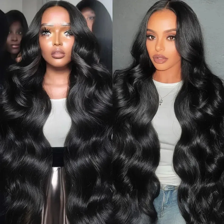 30 Inch Lace Frontal Human Hair Wig 200 Density 13x4 13x6 Body Wave Lace Front Wig HD Transparent PrePlucked For Black Women