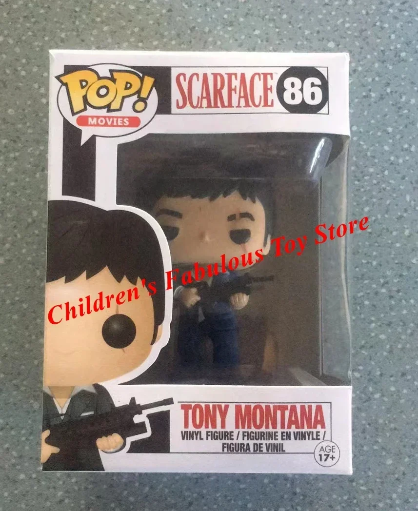 FUNKO POP  Movie&TV Model Toys TONY MONTANA #86 for Children Gift