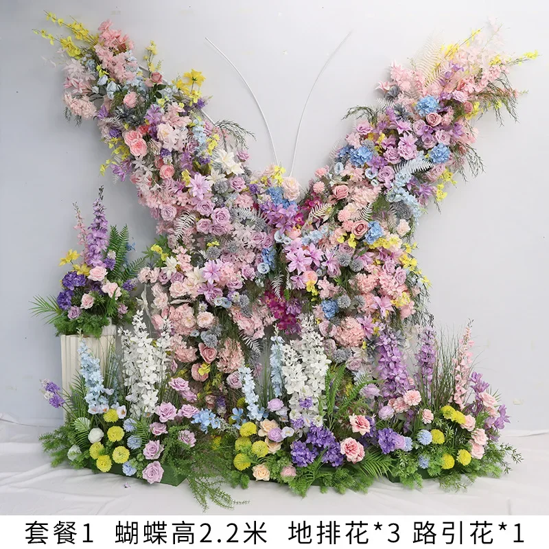 مجموعة مركز تسوق تزيين تشن ثلاثي الأبعاد على شكل فراشة عملاقة