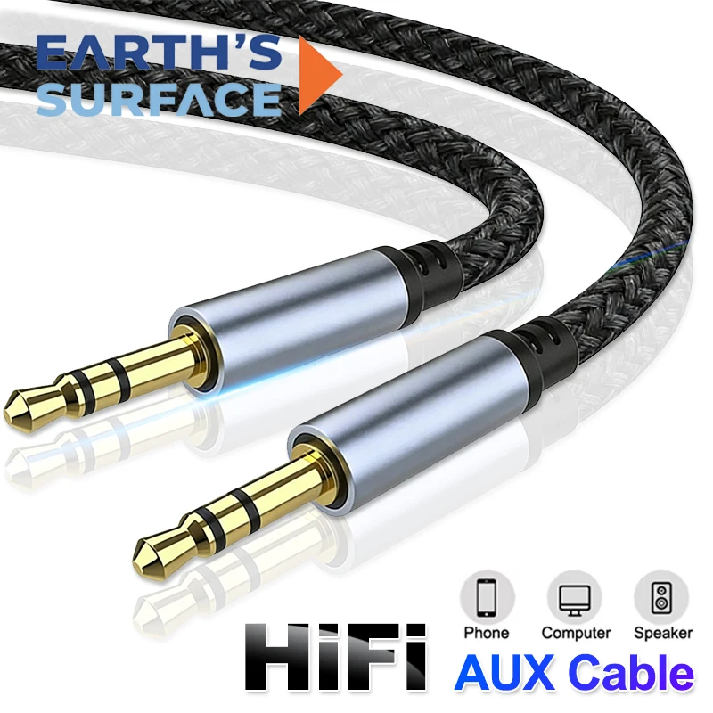 Audio Cable 3.5 MM Jack Male to Male Aux Cable for Headphone Car MP3 Speaker 3.5mm Jack HIFI Stereo Sound Audio Connector Cables