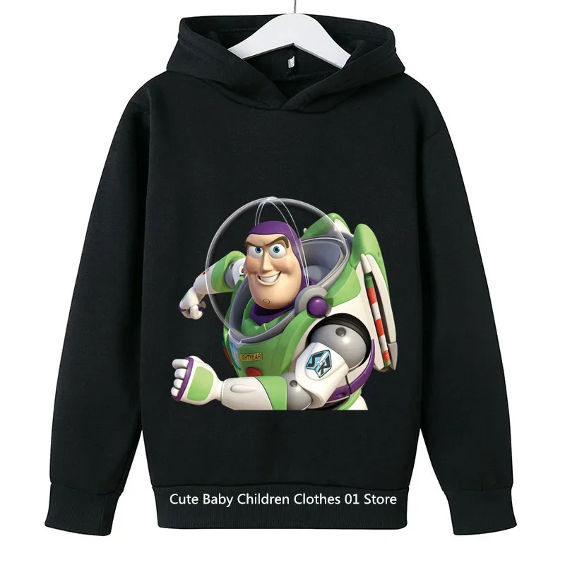 Toy Story Hoodie Set For Kids 3-14 Years Old Toy Story Tops Pants Kawaii Casual Cute Girl Coat Boy Brand Sportswear