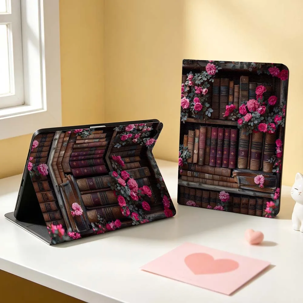 Book Lovers Creative Design Soft For Apple iPad Pro Mini Air A16 A17 A14 4 5 6 7 6th 12th Gen M5 11 13 M4 Pen Tray Tablet Case