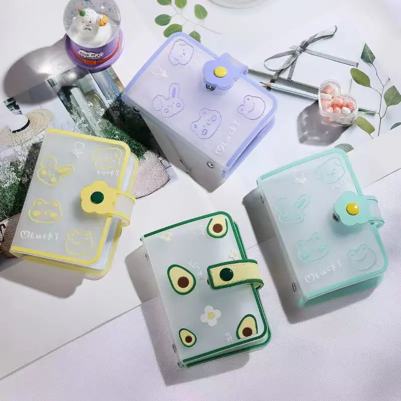 Mini Photo Album 20 Pockets 3 Inch Instax Album PVC Photocard Holder Women ID Credit Card Holder Binder