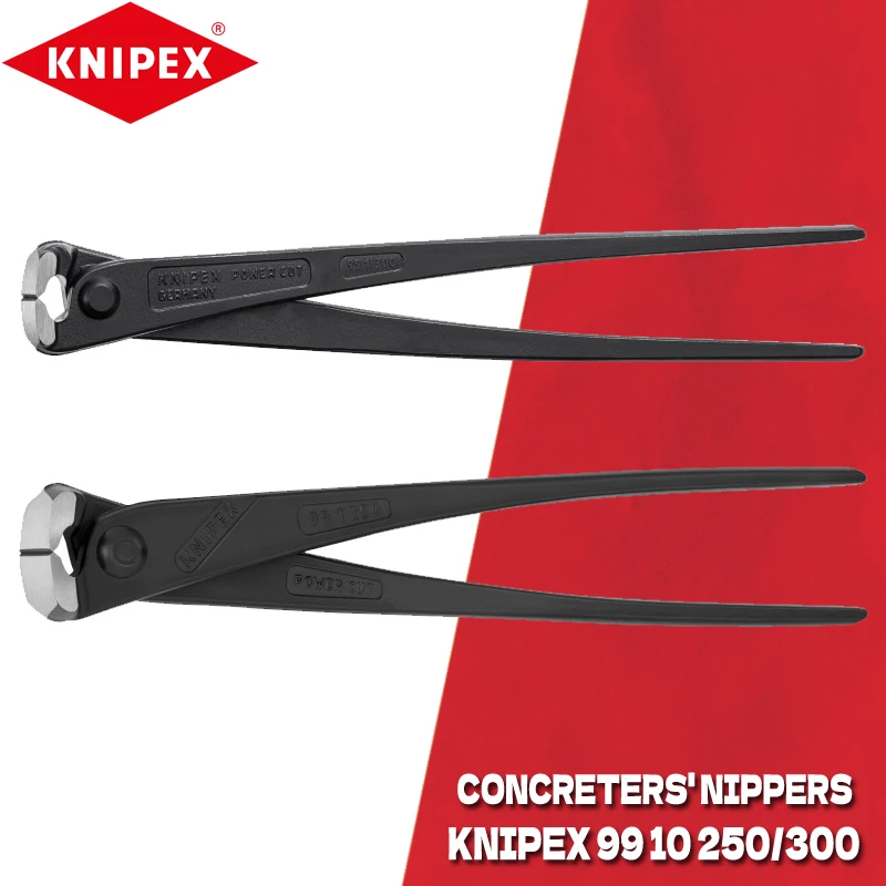 KNIPEX 99 10 250 High Leverage Concreters\' Nipper High lever Transmission 250mm Labor Saving Wire Binding Plier Knipex 99 10 300