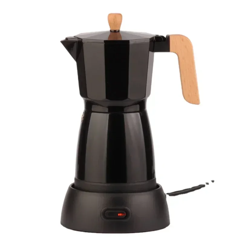 

Custom Color 110~240V 6 Cups Portable Espresso Moka Coffee Maker Machine Electric Moka Pot