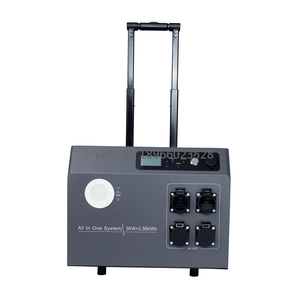 

Mobile Power Supply Energy Storage System Backup Portable Power Station Good Quality SMP-EU3kW2.56kWh LiFePO4 fiber lasers