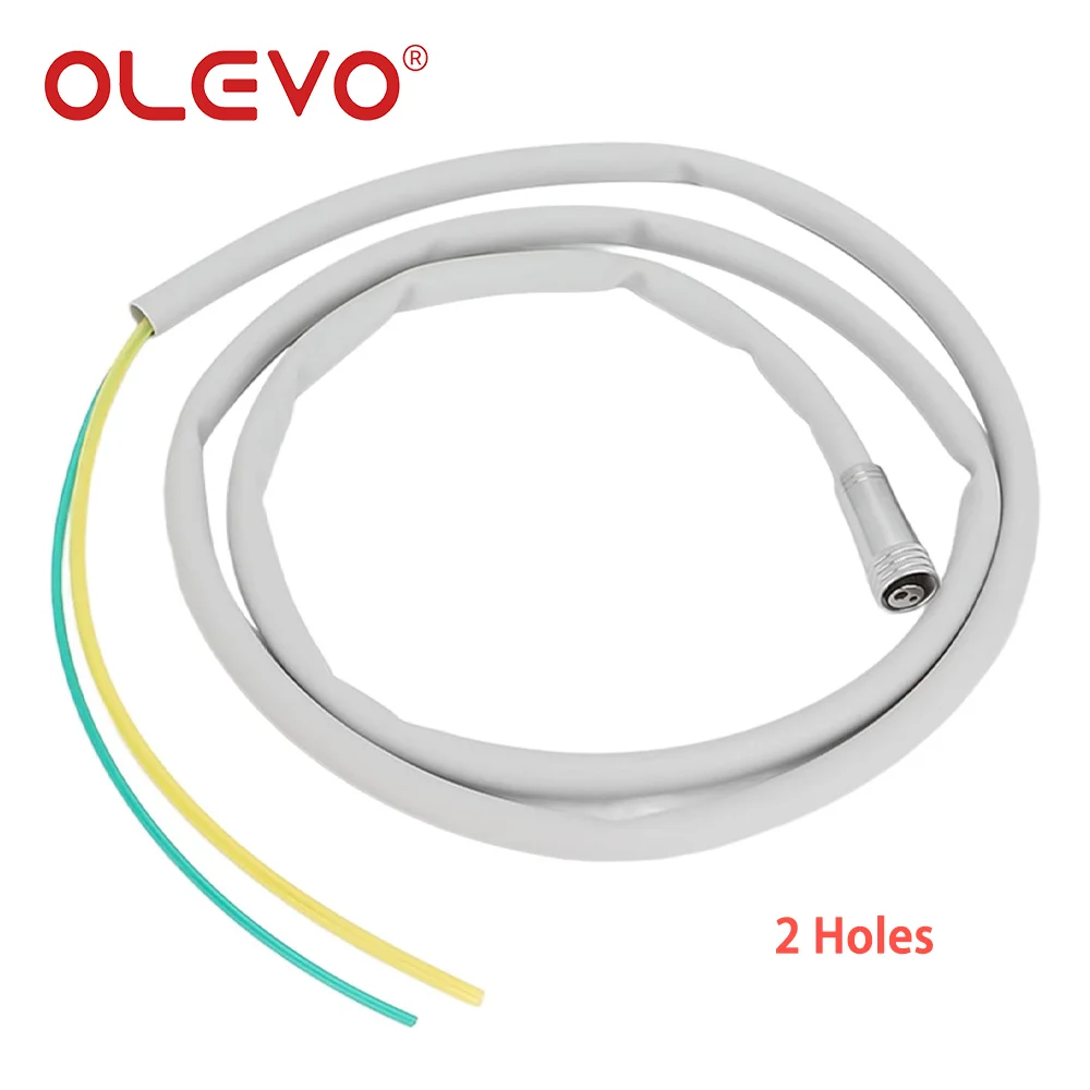 OLEVO 2/4 Holes Dental Handpiece Hose Tubes with Connector Silicone Tubing for Air Turbine Motor Dentistry Lab Accessories