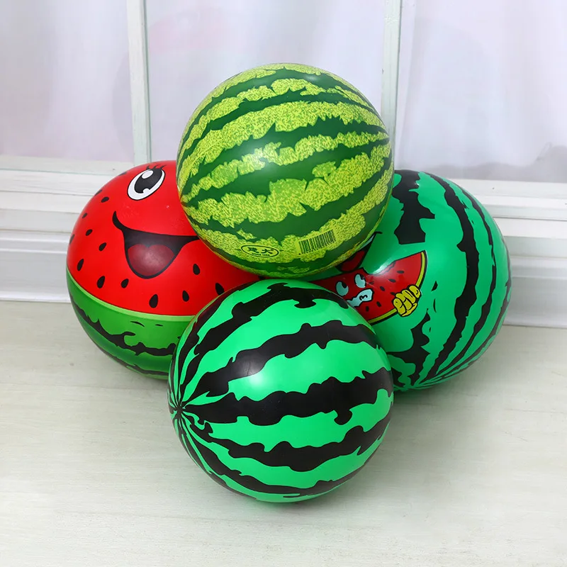 PVC Watermelon Ball Children Inflatable Racket Ball 8.5 Inch PVC Fun Watermelon Toy Ball Wholesale