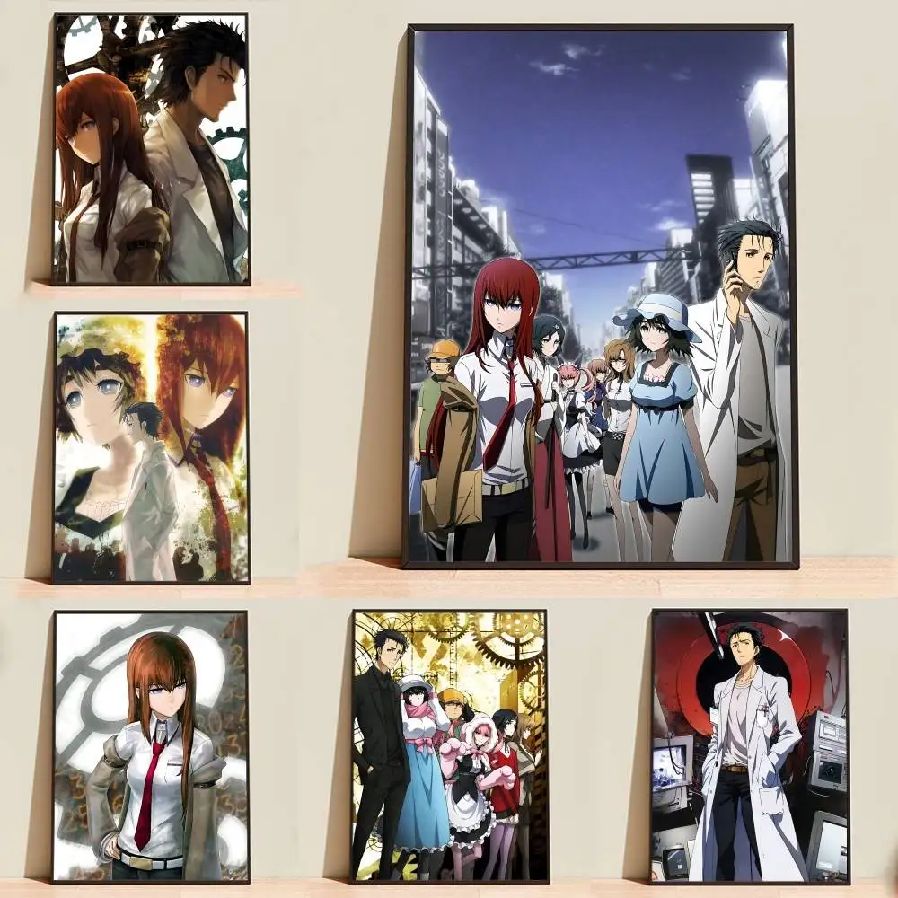 SG-Anime S-Steins Gate Poster High Quality Dorm Living Room Aesthetic Wall Decoration Painting Stickers Gift