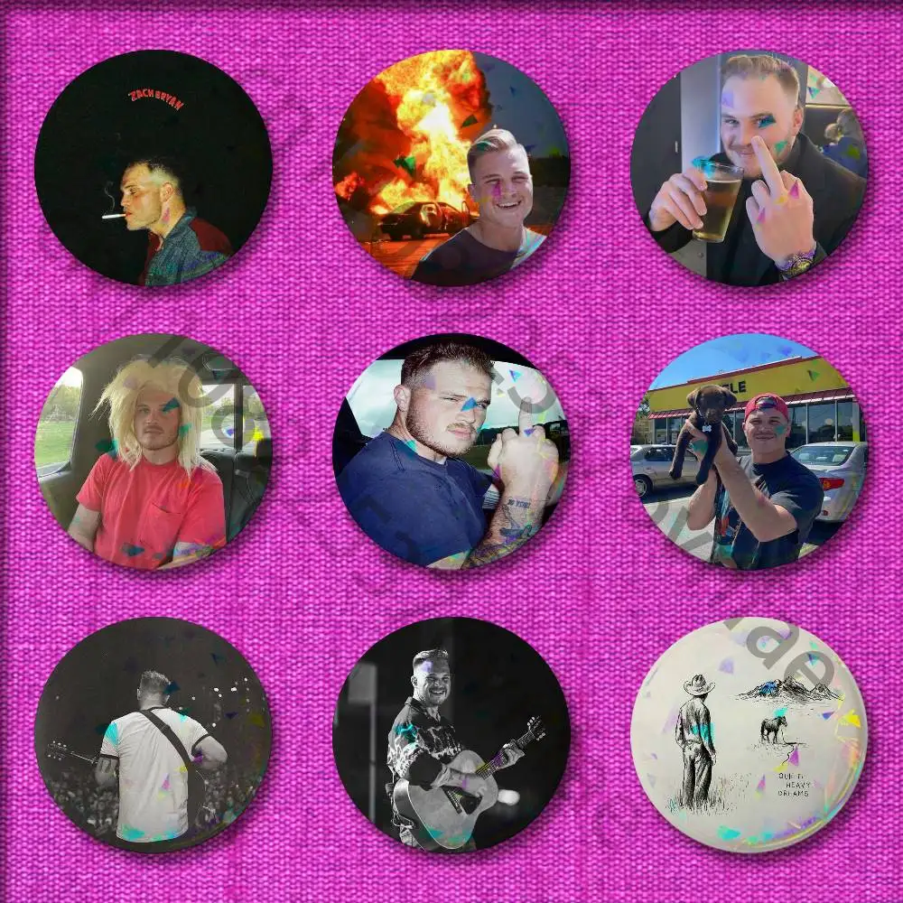 

Z-Zach B-Bryan American Heartbreak Badge For 44mm 25mm 32mm 75mm 58mm Round Tinplate Pin Brooch Insignia Case Gift