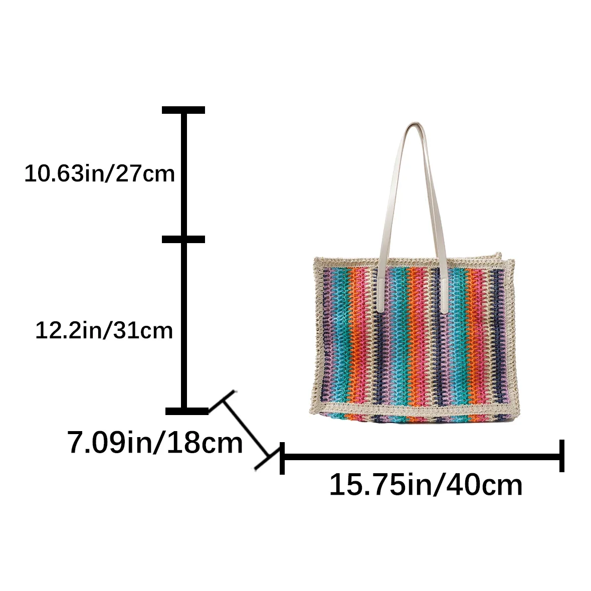 2025 Новая соломенная пляжная сумка большой вместимости, большая вместительная летняя сумка на плечо для женщин, дизайнерская полосатая сумка, дорожные сумки