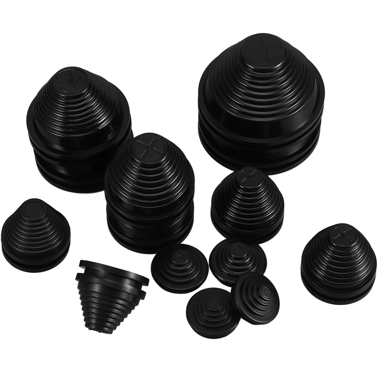 

14 pcs Rubber Grommets Kit Tower Shaped Wire Hole Plug Cable Protection Cord Grommet Sleeve Easy Install Wall Grommet For Wiring