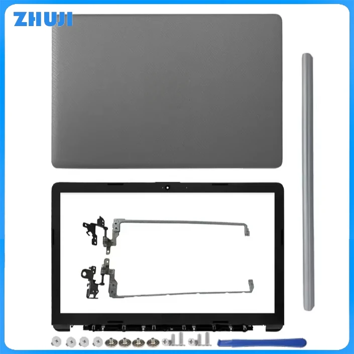 

Для 15-DA 15-DB 250 G7 255 G7 TPN-C135 TPN-C136 Новый ЖК-дисплей Задняя крышка Задняя верхняя крышка Петли передней панели Серый