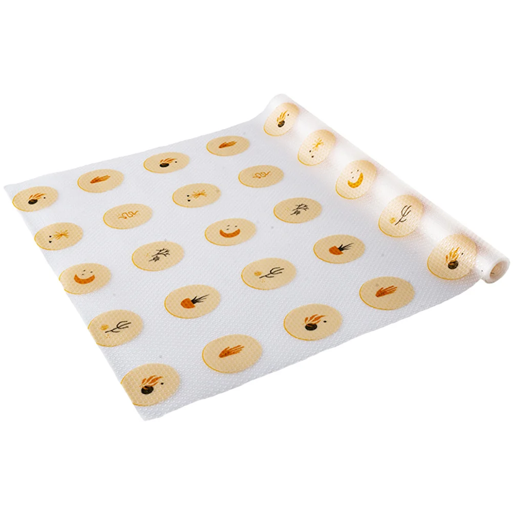 بطانة أرفف غير لاصقة، بطانة درج، مادة إيفا، حماية خزانة المطبخ، 1 لفة سهلة القطع، استخدام مرن للأرفف #5