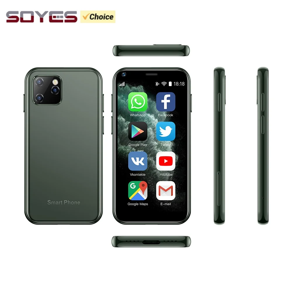【セール中】SOYES XS11 16GB ROM ミニスマートフォン MTK 2GB RAM WCDMA 3G 2MP カメラ デュアルSIM Android 8.1 ポータブル携帯電話