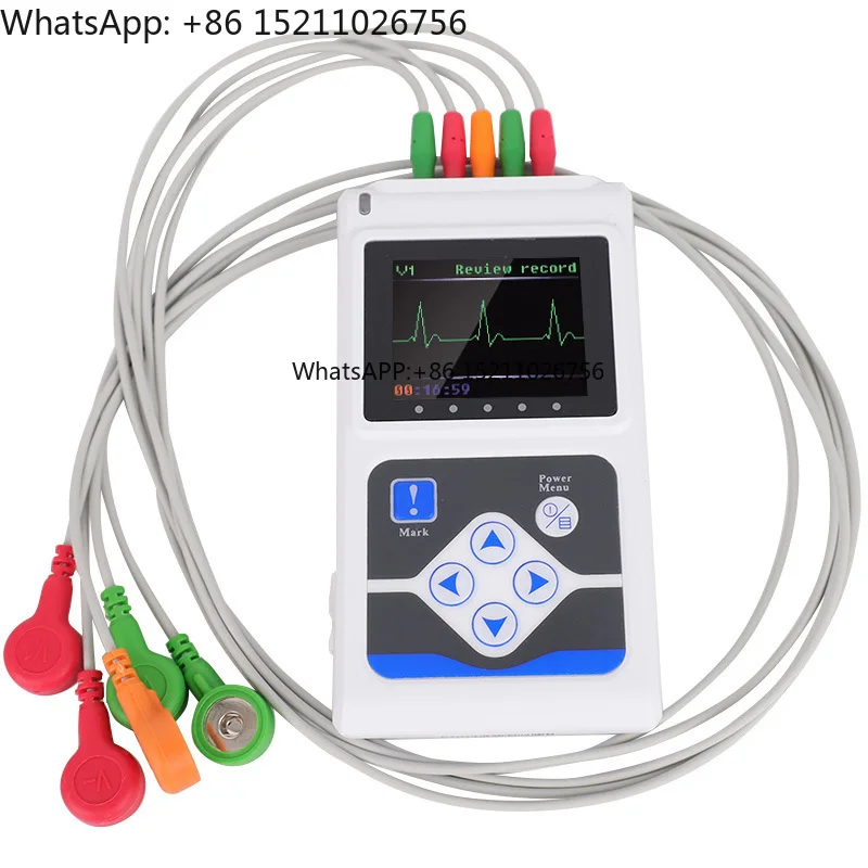CONTEC TLC9803 Electrocardiógrafo Dinámico Portátil de 24 Horas con Analizador de 3 Canales TLC9803