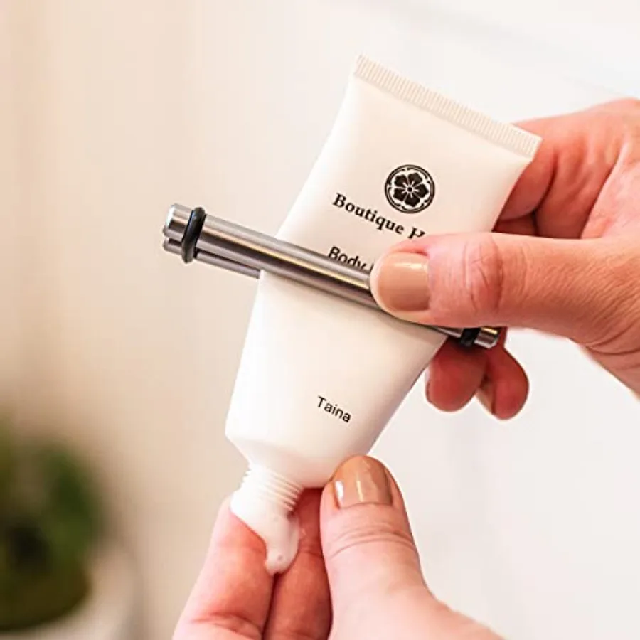 Dispenser a rullo per spremitore per tubi di dentifricio in alluminio leggero per un uso efficiente di dentifricio, cosmetici, unguenti, vernici e O