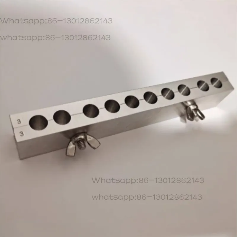 Reusable Aluminum Alloy Suppository Mold, 10 Cavity Torpedo Shape Forming Tool for Lab & Clinic Research
