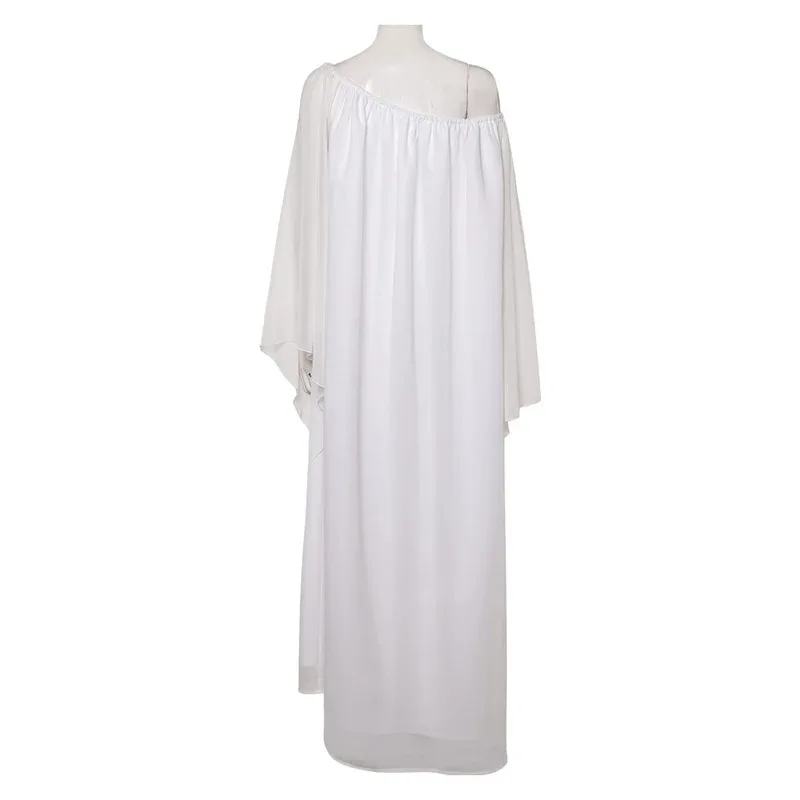 

Padme Cosplay Fantasy Amidala White Dress 1998 Movie Space Battle Costume Disguise Adult Women Roleplay Fantasia Party Outfits