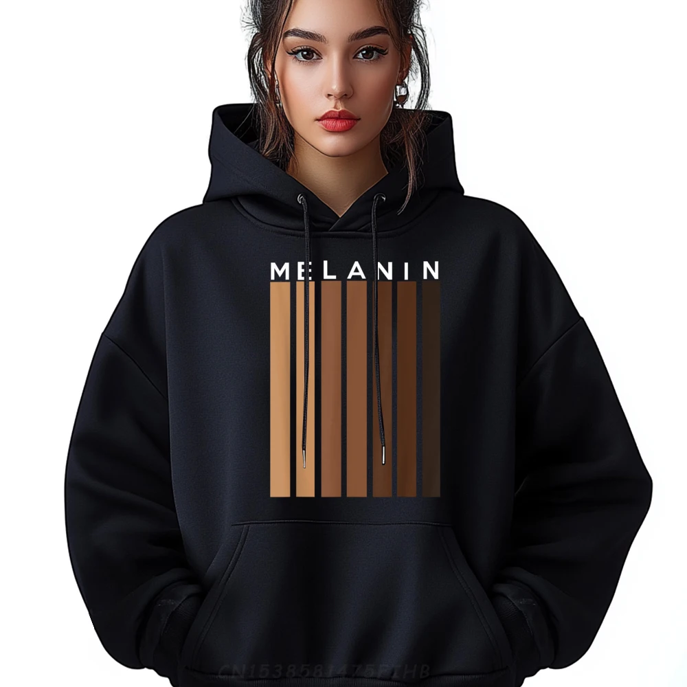 

Funny Black Pride Melanin For Afro Printed Long Sleeve Loose Fit Hoodies Discount Crew Neck Mens Sweatshirt