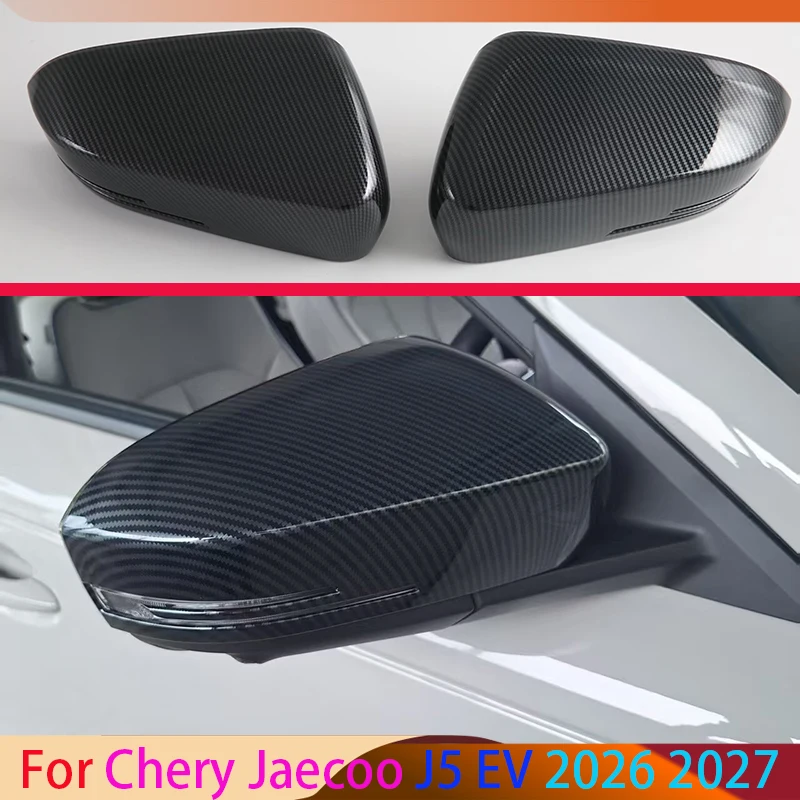 For Chery Jaecoo J5 EV 2026 2027 Car Accessories ABS Door Side Mirror Cover Trim Rear View Cap Overlay Molding Garnish